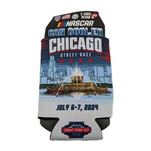 Wincraft Can Cooler Coozie Nascar Chicago Street Race Grant Park Drink Beer Soda